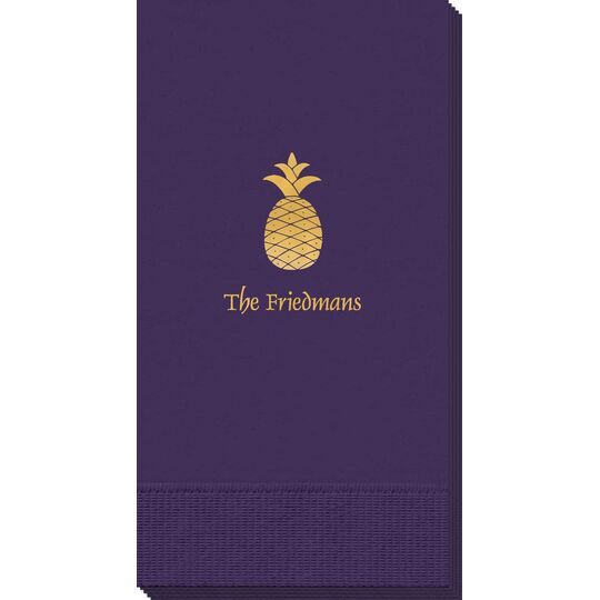 Hawaiian Pineapple Guest Towels